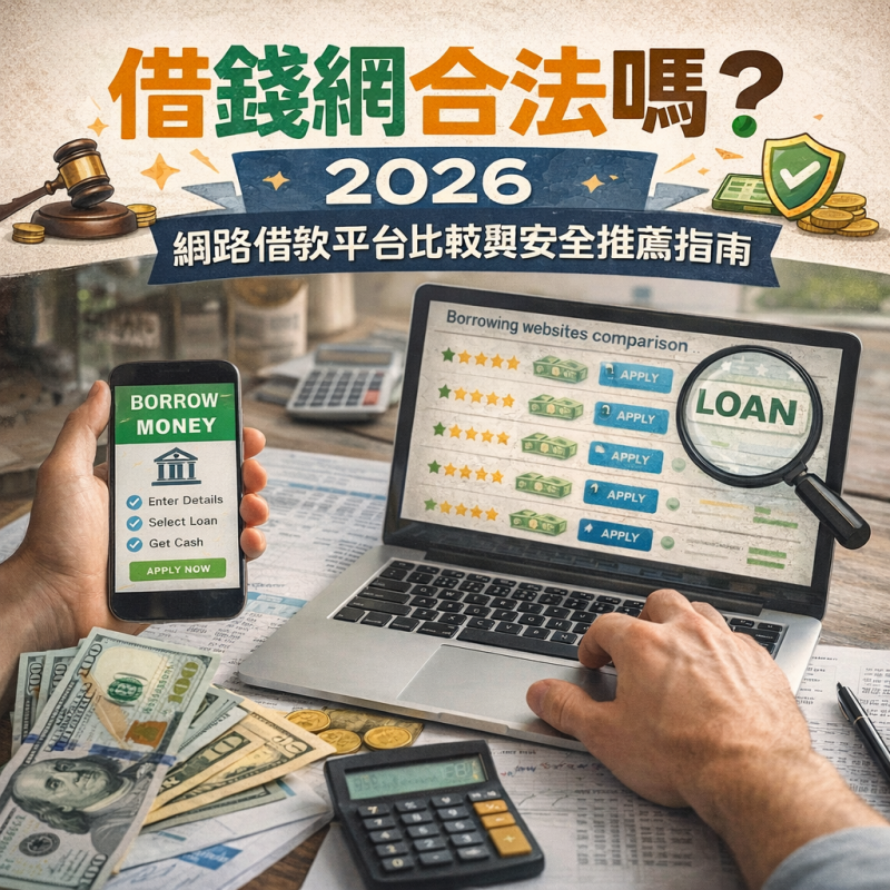 借錢網合法嗎？2026 網路借款平台比較與安全推薦指南